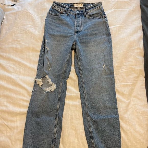 Abercrombie & Fitch curve love Dad High Rise Jeans - Picture 5 of 5